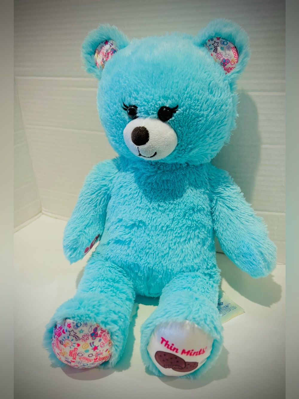 Girl Scouts: Build A Bear: Thin Mints  Cookies Teal Teddy Bear